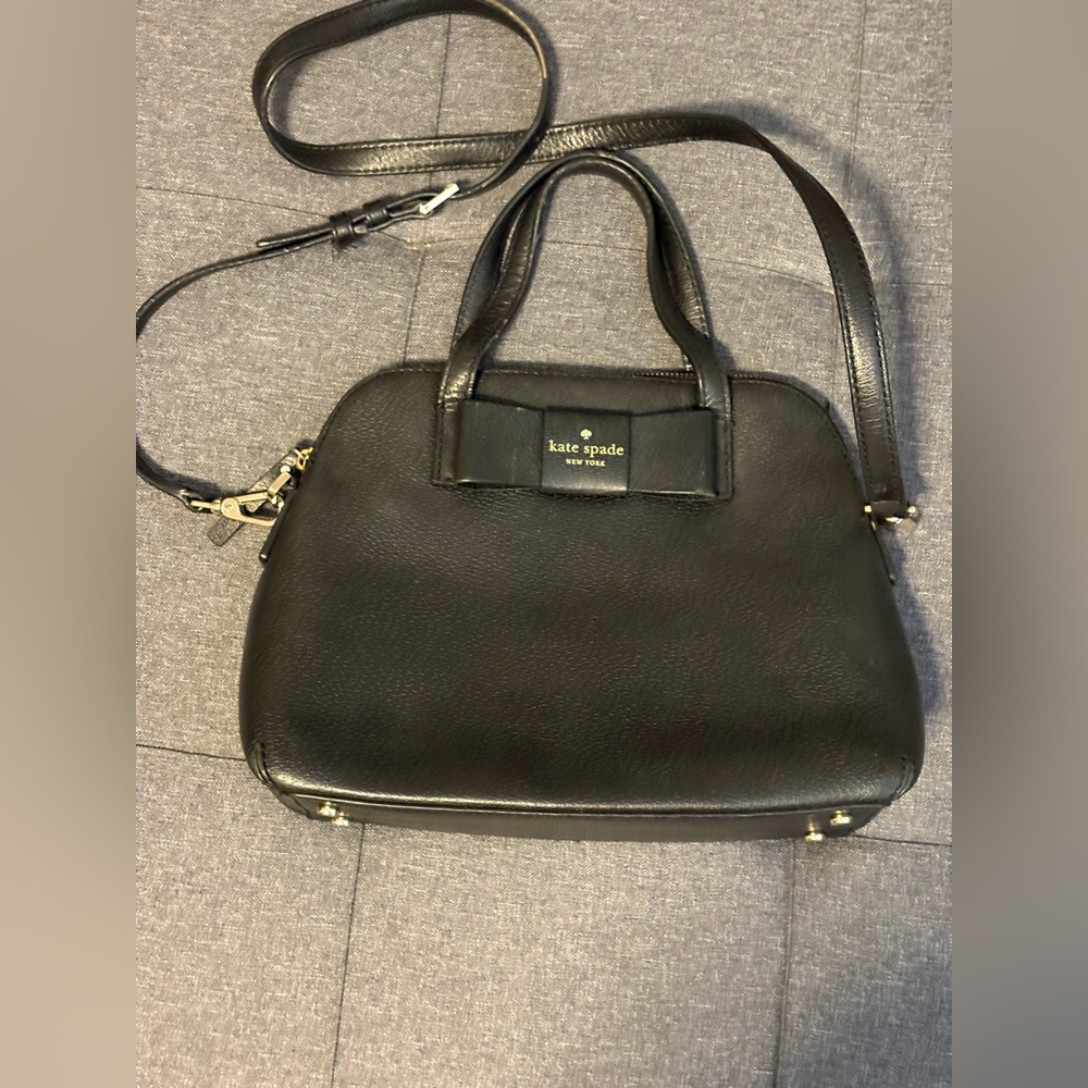 Kate Spade Robinson Street Maise Bow Pebbled Leather Satchel Purse - Picture 3 of 9